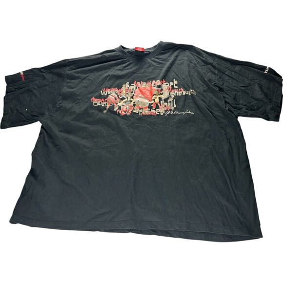 Platinum Fubu Mens Black Fat Albert And The Junkyard Gang Shirt 5X Short Sleeve - Picture 1 of 9